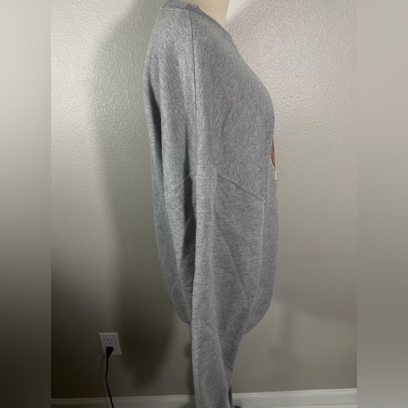 American Tradition Men's Size XL Solid Grey Long Sleeve crewneck Sweatshirt - Picture 3 of 9